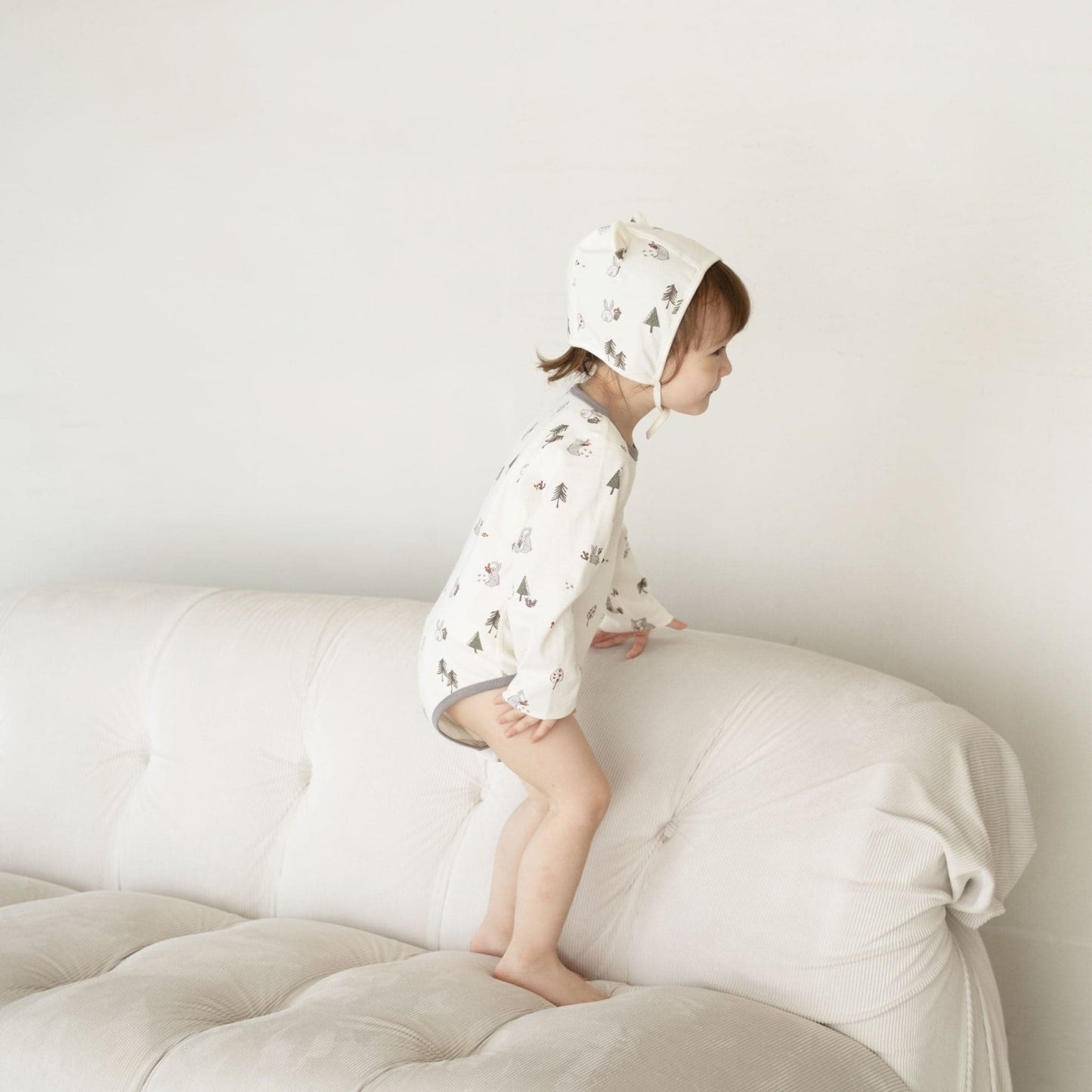 Baby Organic Long-sleeve Onesie-Bunny