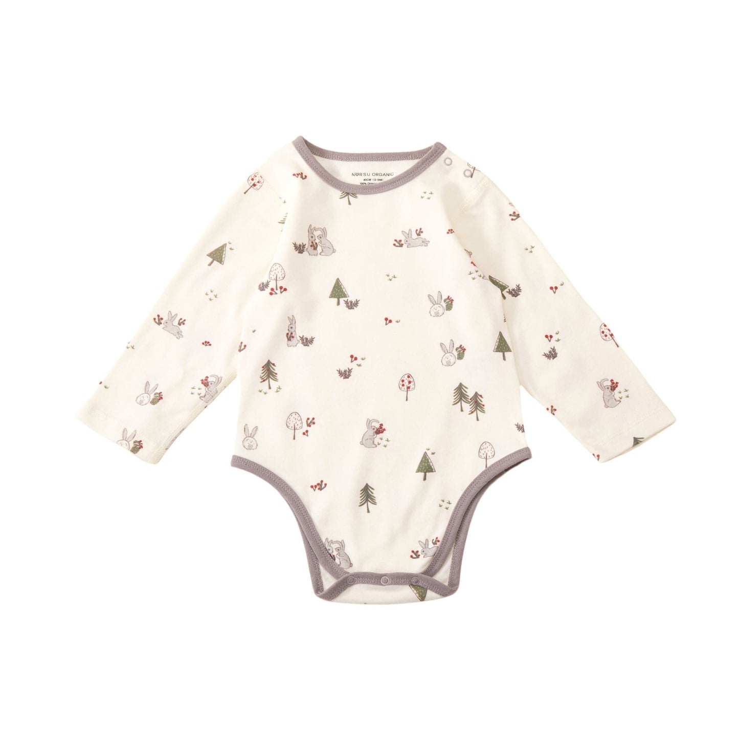 Baby Organic Long-sleeve Onesie-Bunny