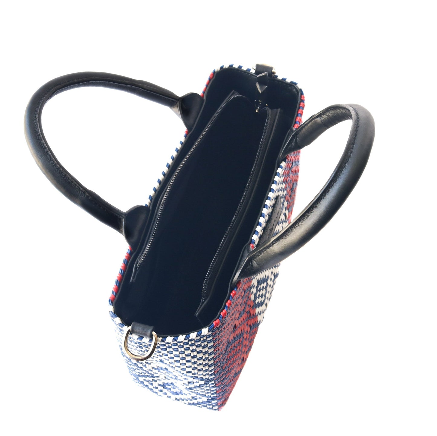 Piruli Small Woven Crossbody with Leather