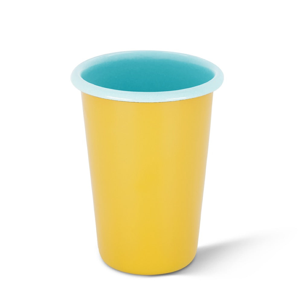 S/4 Large Enamel Tumbler - Two Tone