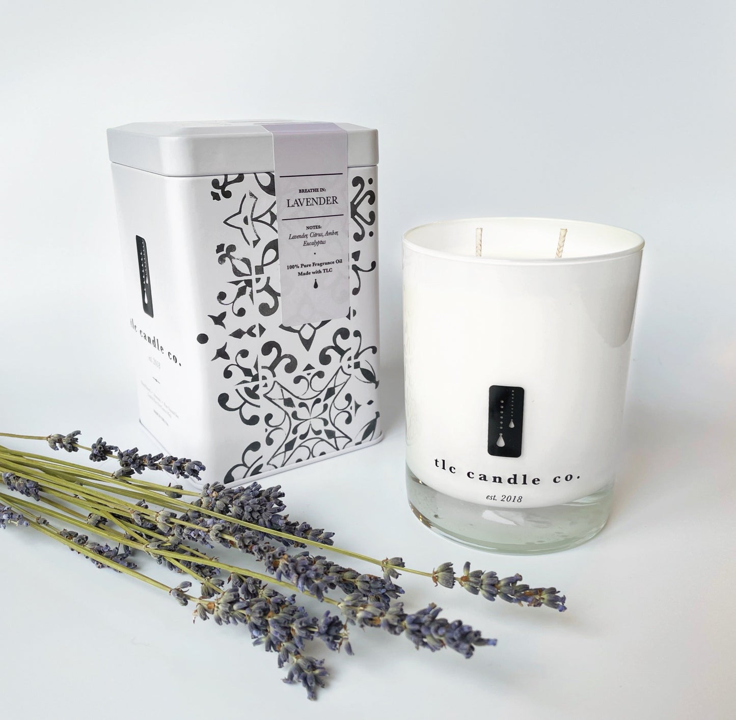 Lavender - Lavender, Citrus, Amber and Eucalyptus Soy Candle