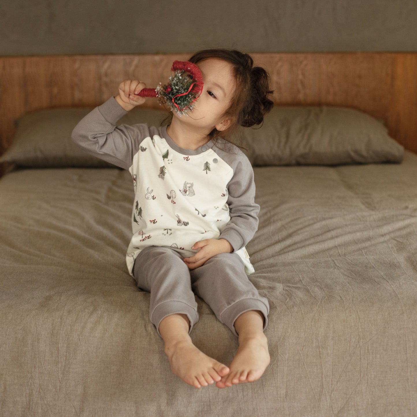 Organic Toddler Pajama Set-Bunny