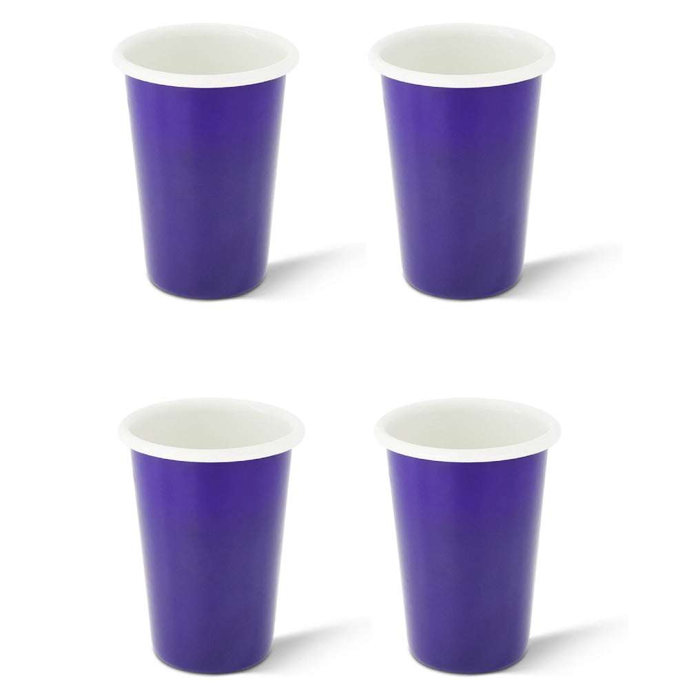 S/4 Large Enamel Tumbler  - Two Tone