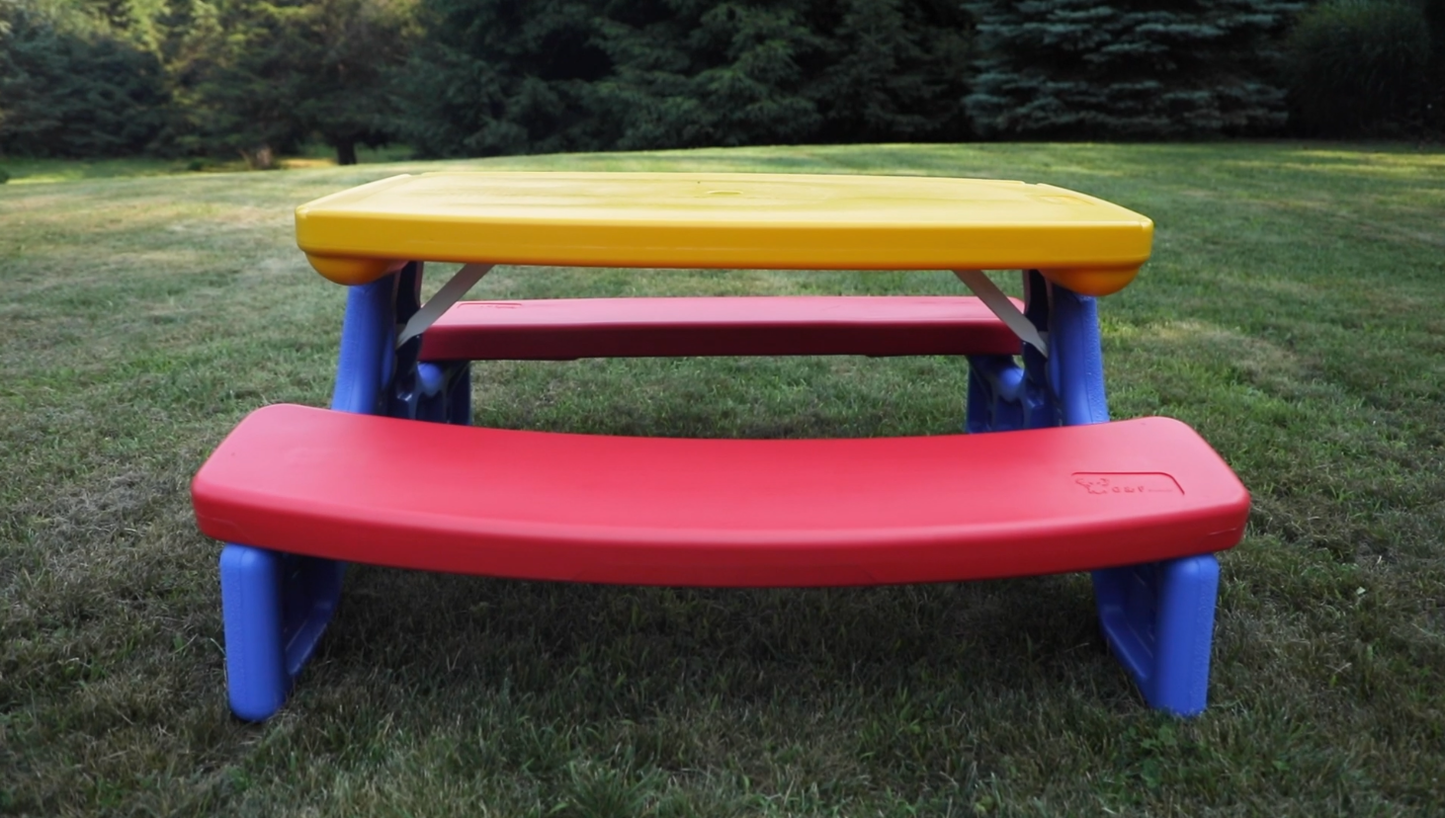 JustForKids Weatherproof Kids Outdoor Picnic Table