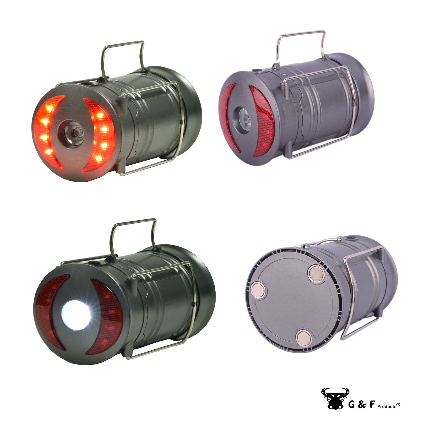 360 LED Lanterns Flashlights, 2 Pack