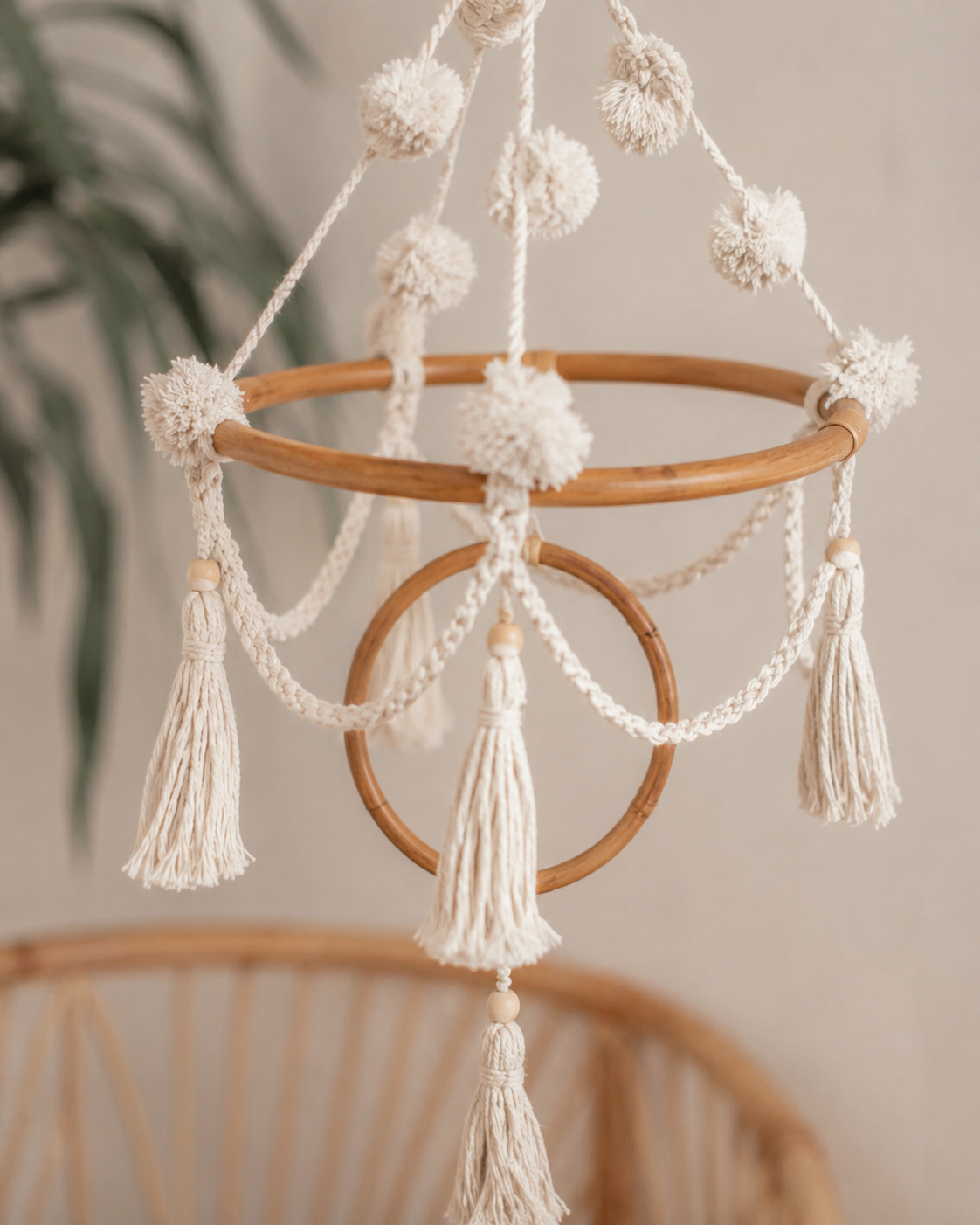 Pom Pom Baby Mobile