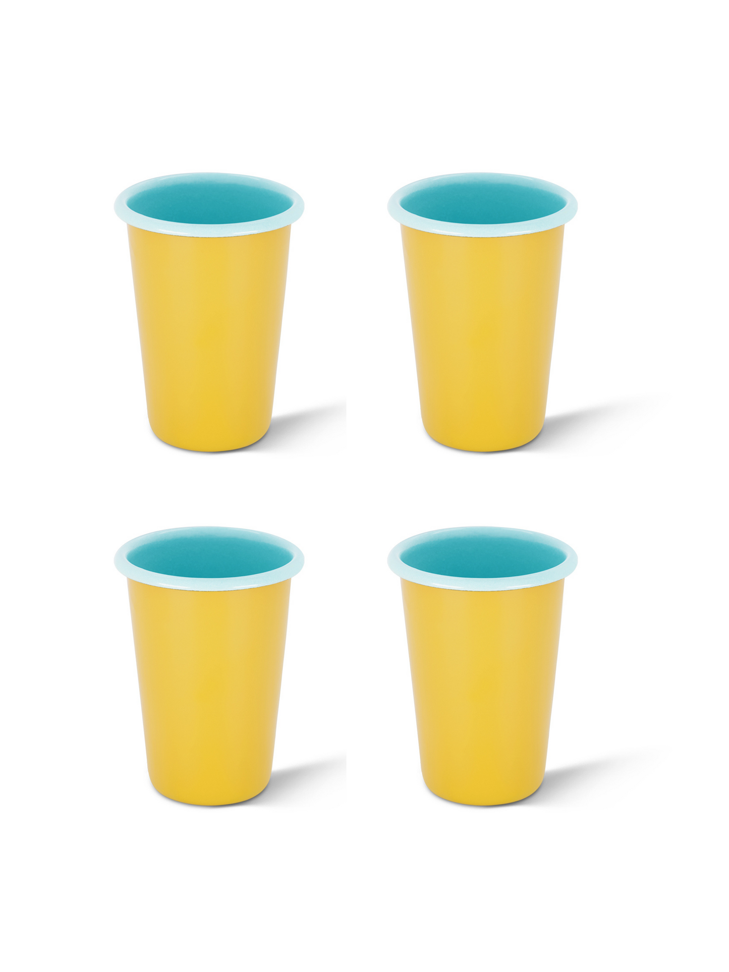 S/4 Large Enamel Tumbler  - Two Tone