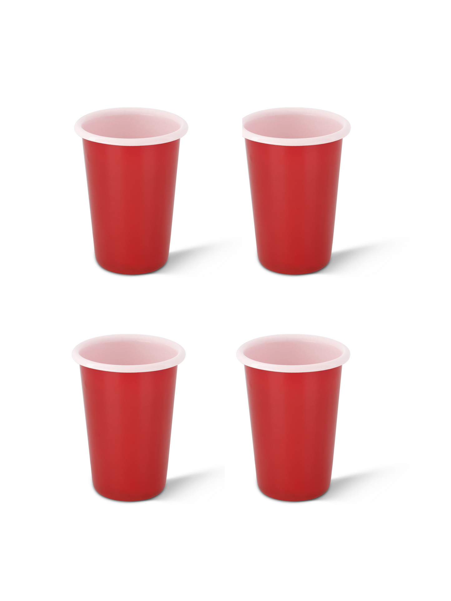 S/4 Large Enamel Tumbler  - Two Tone