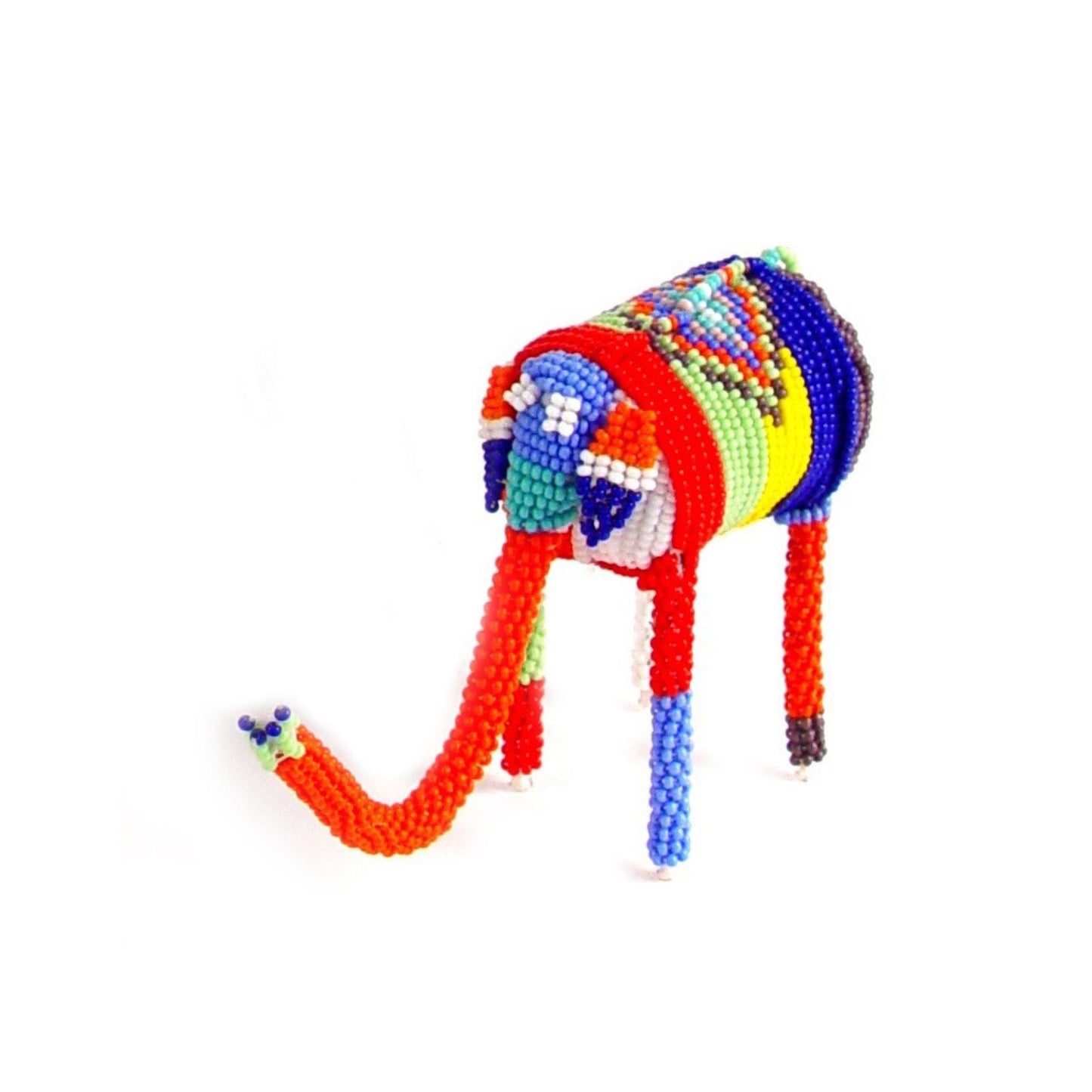 Small Beaded Elephant - Multicolor