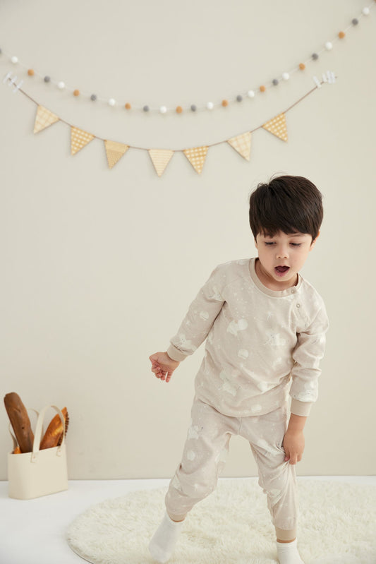 Organic Toddler Pajama Set-Stary