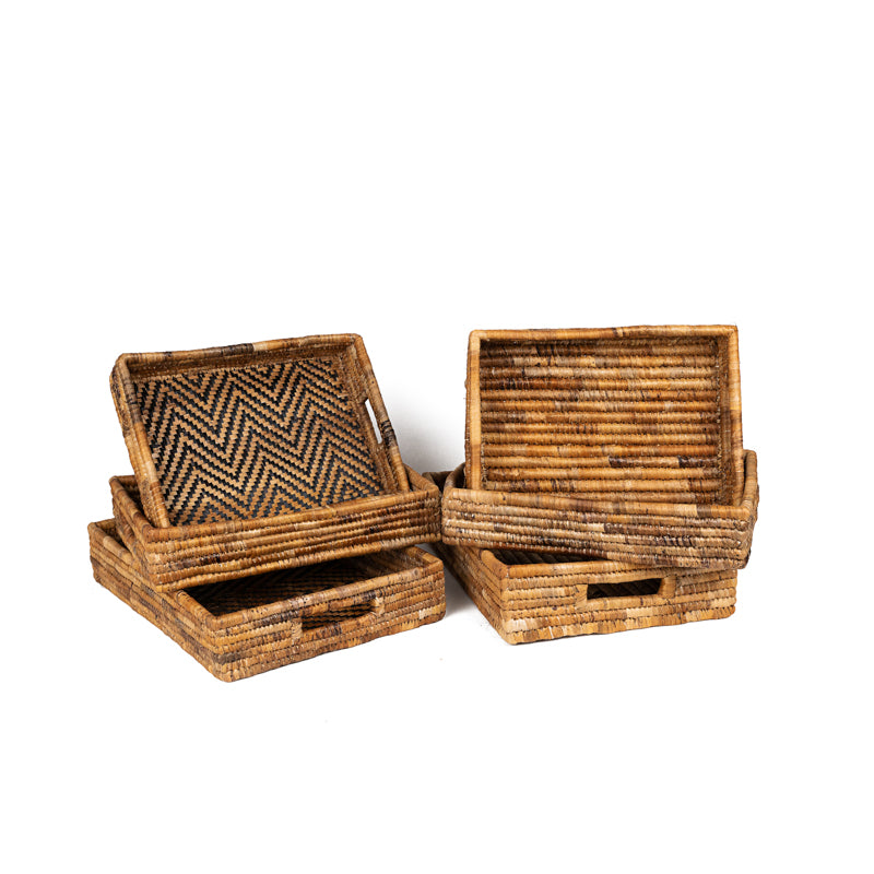 Banana Leaf Nesting Tray Set