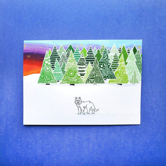 Arctic Wolf Greeting Card