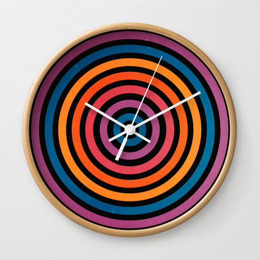 Candy Sunsets: California Night Edition Wall Clock