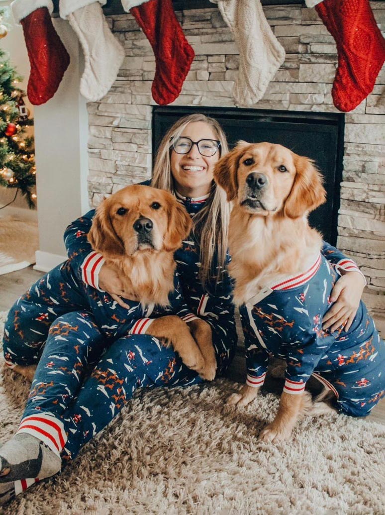 Santa Sleighs Pajama