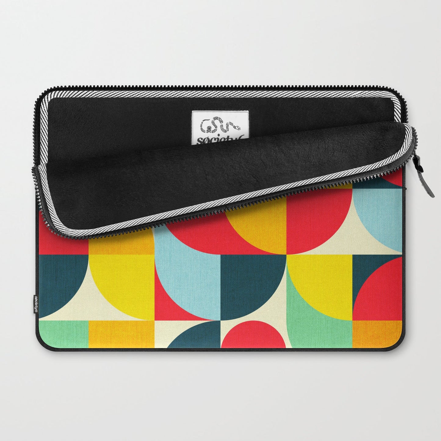 Mid Century Bauhaus Geometric Pattern Laptop Sleeve