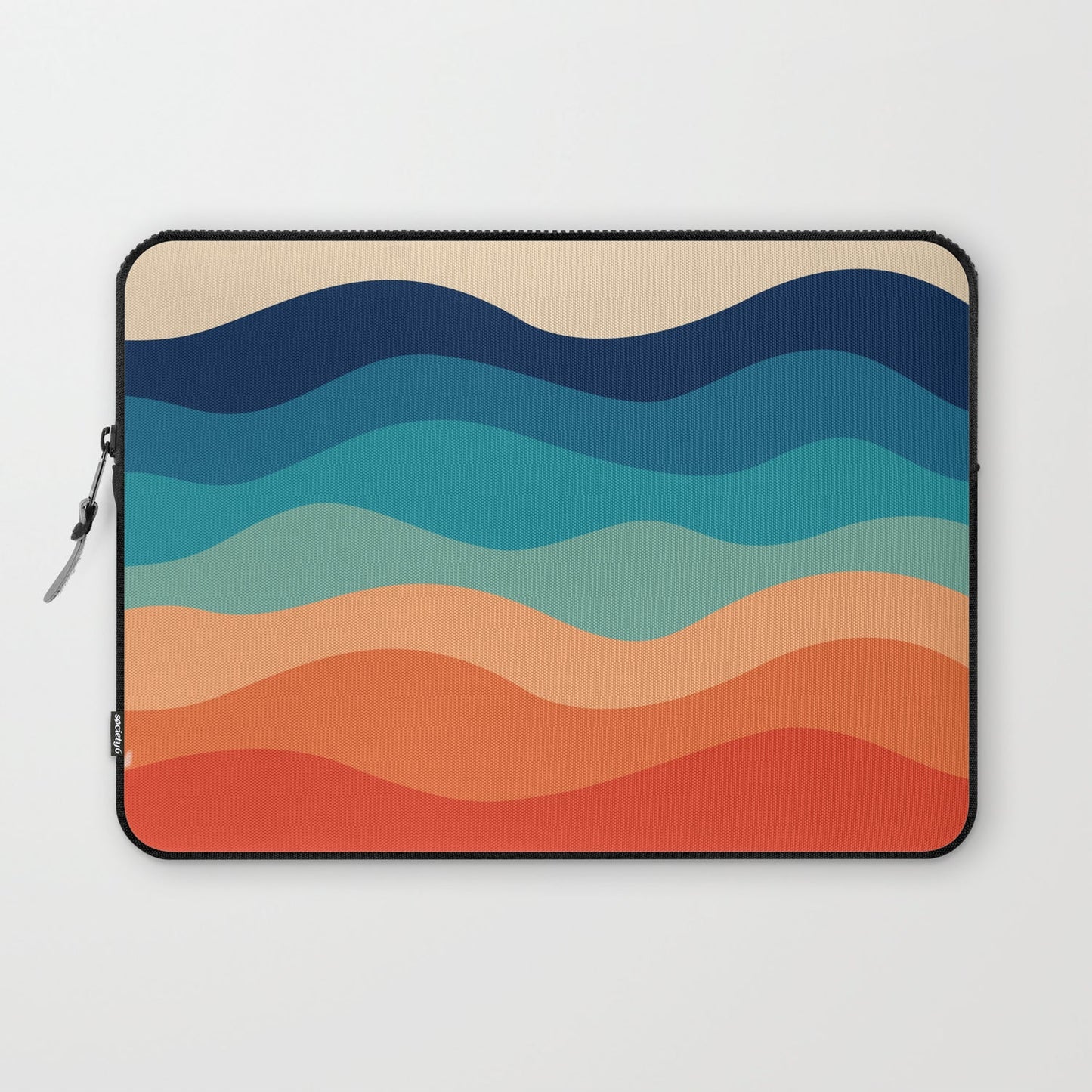 Retro 70s Waves Laptop Sleeve